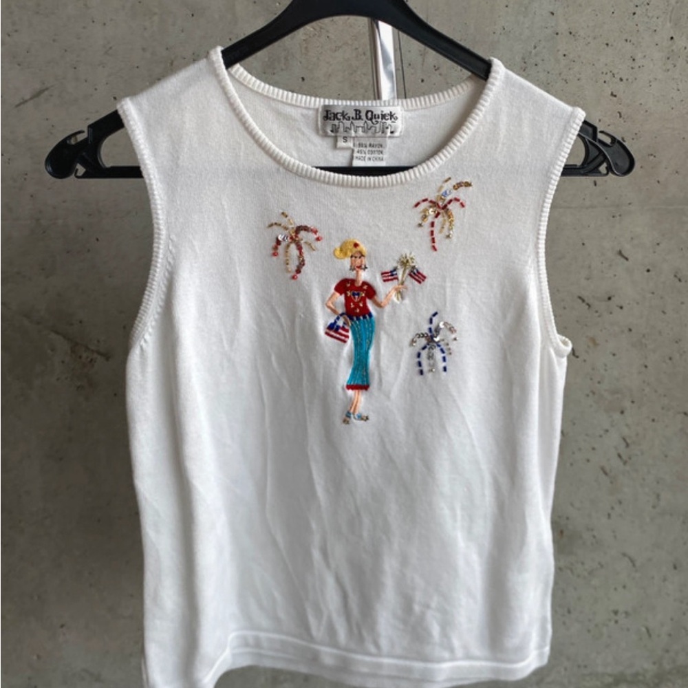 Jack b. quick 4th of July Beaded Tank